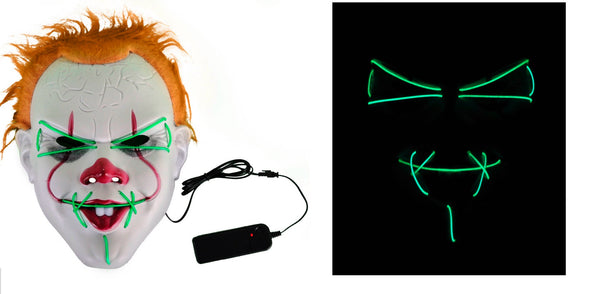 Light Up Killer Clown with hair wig